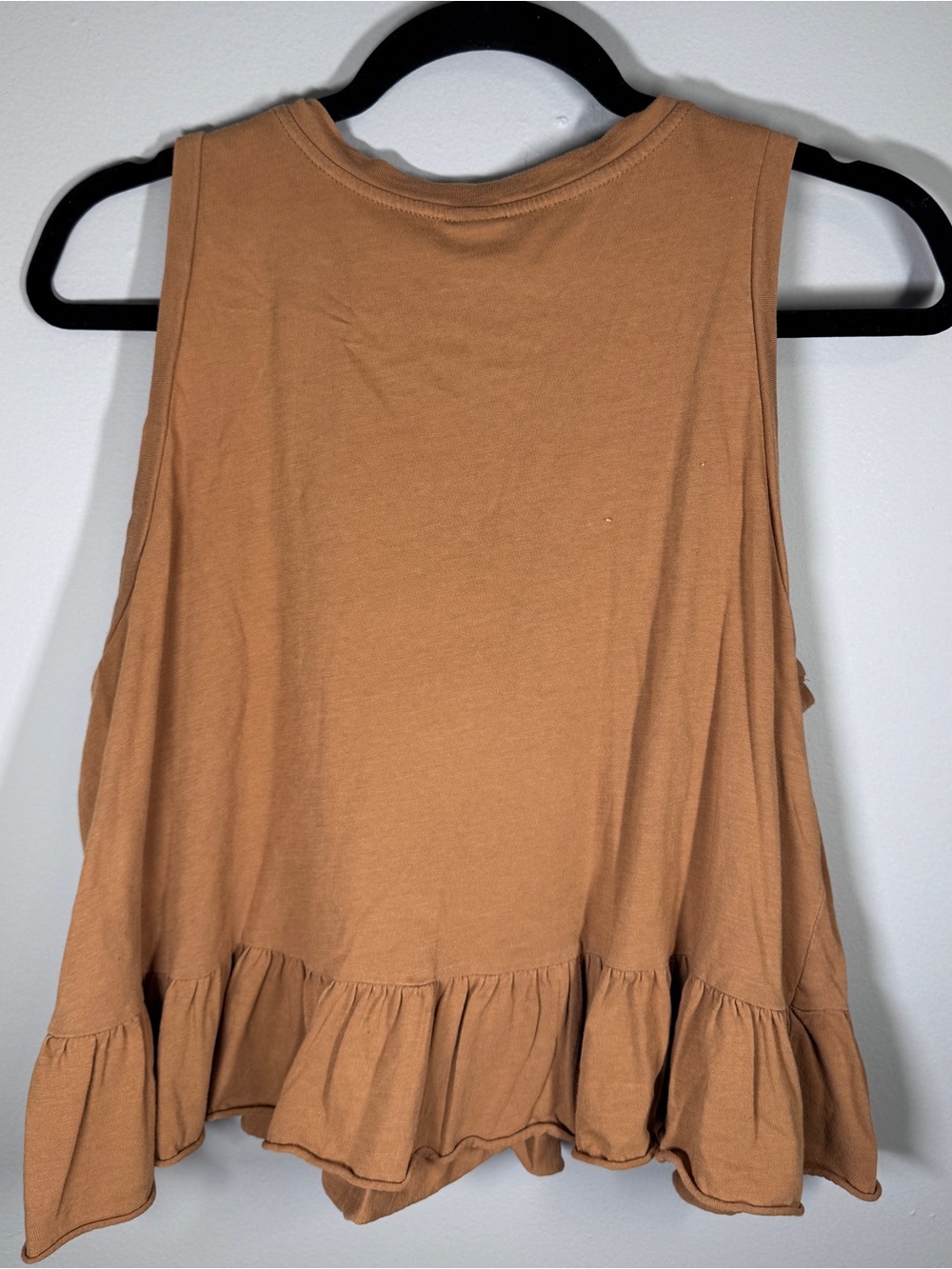 wild fable Rust Ruffle-Hem Tank Top - Picture 3 of 4